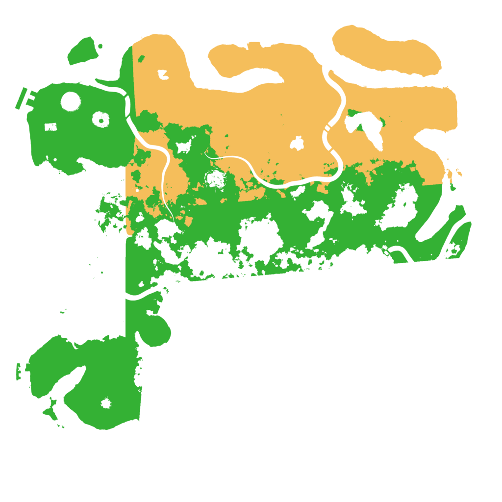 Biome Rust Map: Procedural Map, Size: 4500, Seed: 42426980