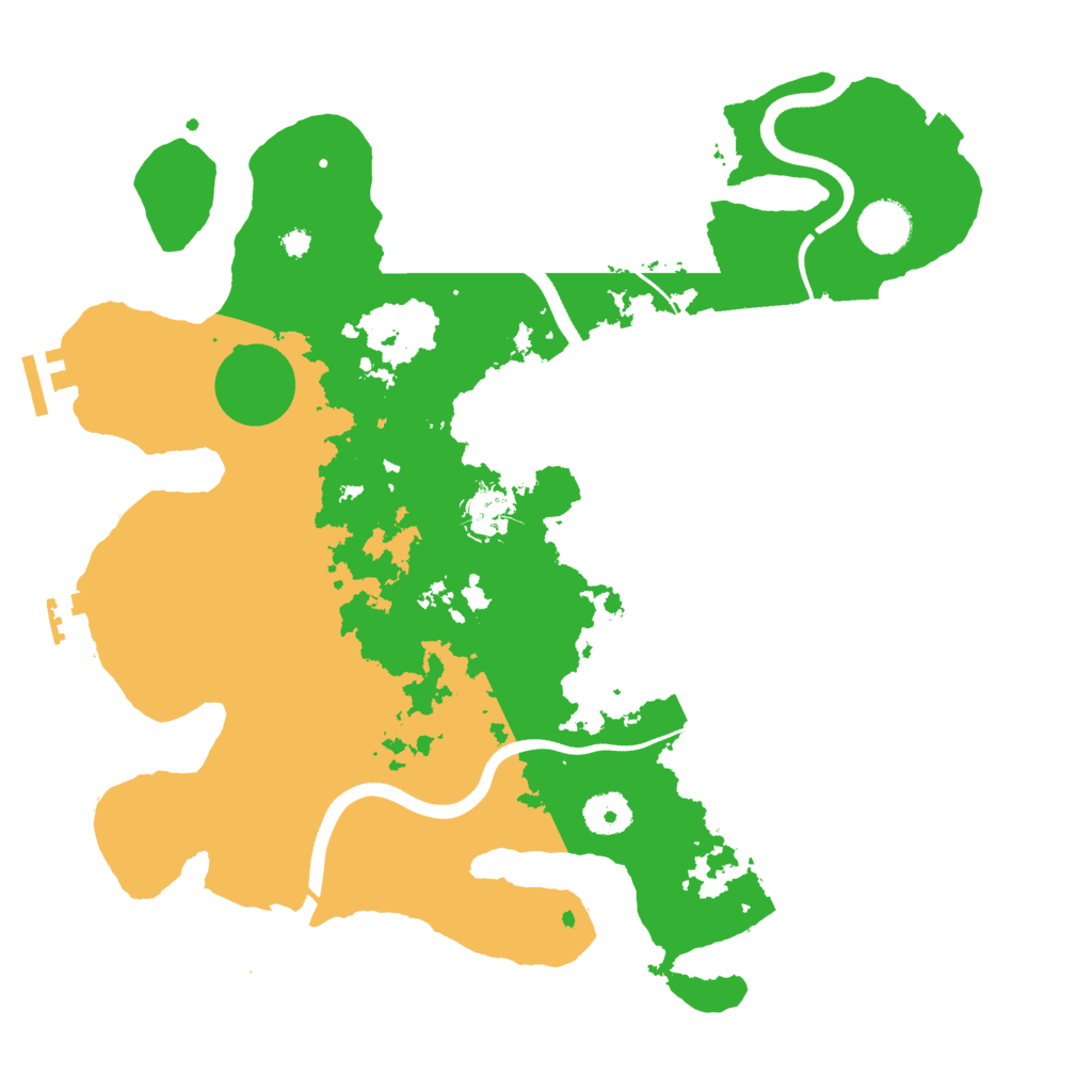 Biome Rust Map: Procedural Map, Size: 3600, Seed: 168