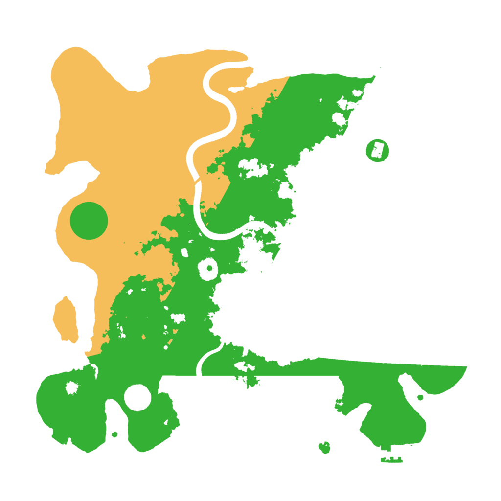Biome Rust Map: Procedural Map, Size: 3500, Seed: 22848