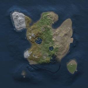 Thumbnail Rust Map: Procedural Map, Size: 2000, Seed: 134294455, 4 Monuments