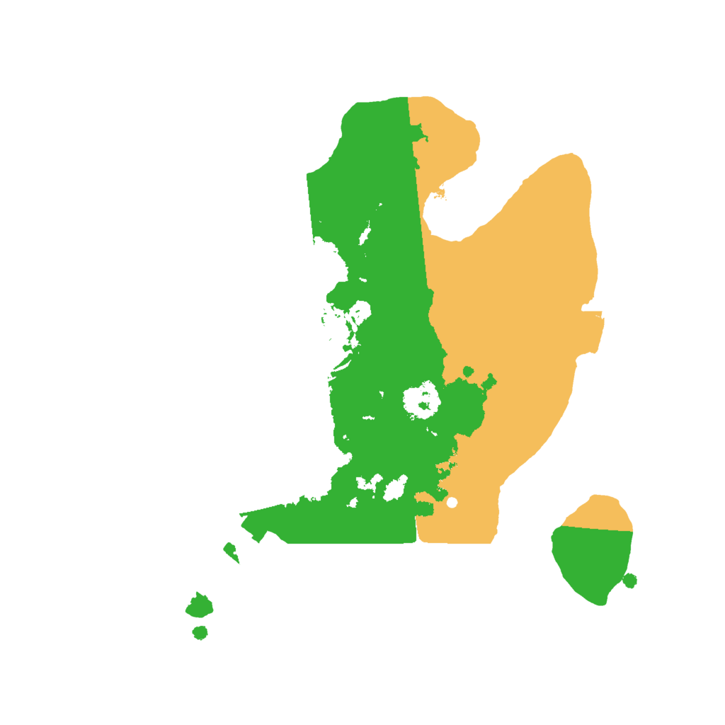 Biome Rust Map: Procedural Map, Size: 2000, Seed: 134294455