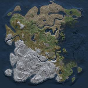 Thumbnail Rust Map: Procedural Map, Size: 4250, Seed: 1165750636, 16 Monuments