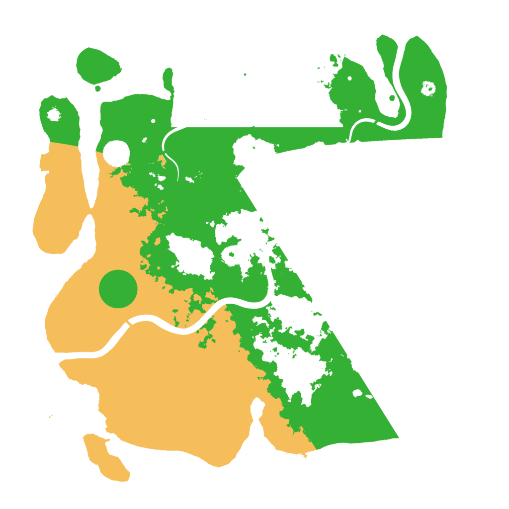 Biome Rust Map: Procedural Map, Size: 3500, Seed: 202