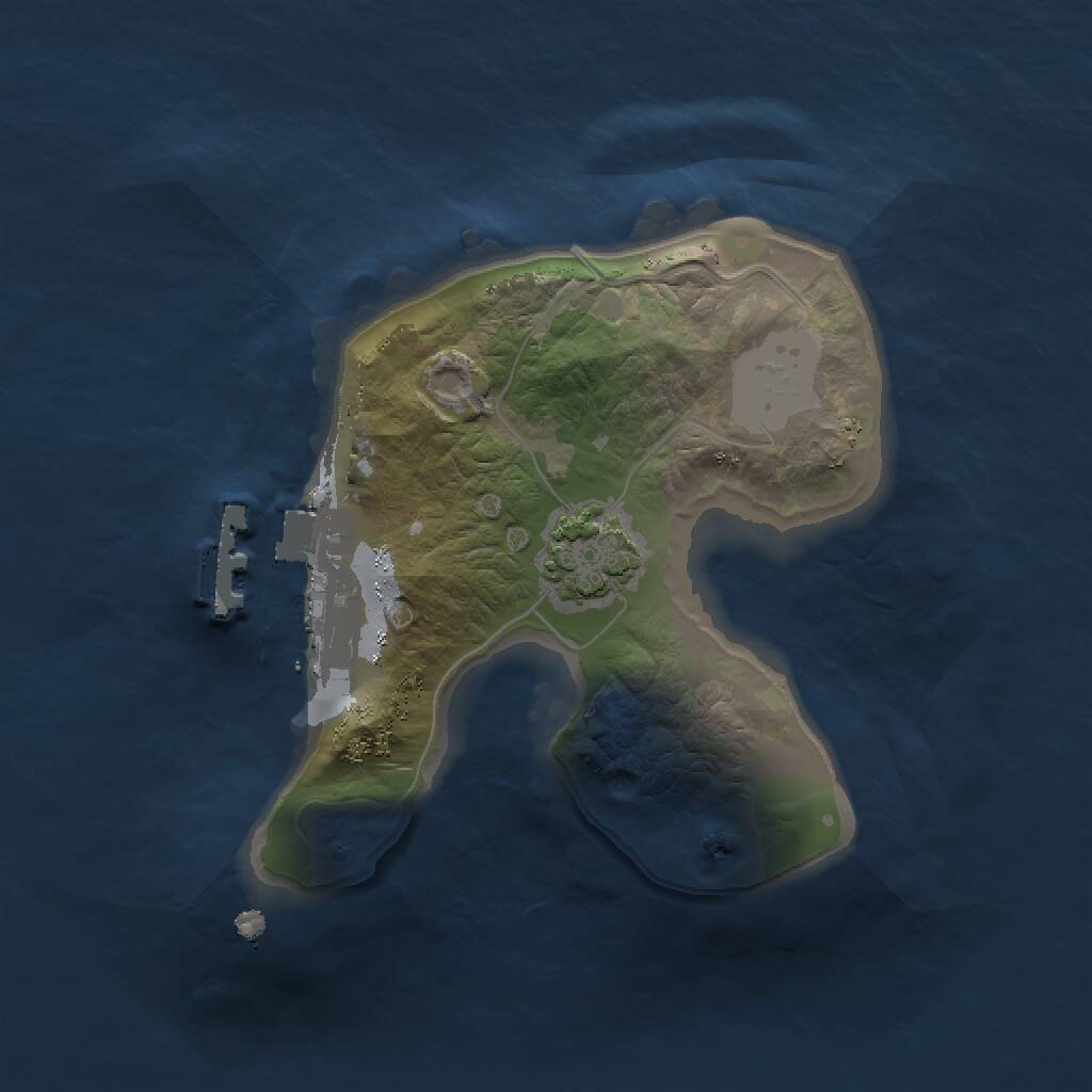 Rust Map: Procedural Map, Size: 1500, Seed: 467281534, 3 Monuments