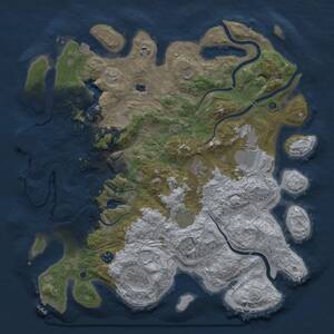 Thumbnail Rust Map: Procedural Map, Size: 4250, Seed: 527848433, 15 Monuments