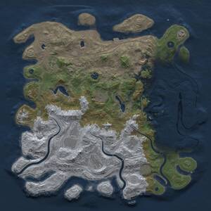 Thumbnail Rust Map: Procedural Map, Size: 4500, Seed: 12784646, 16 Monuments
