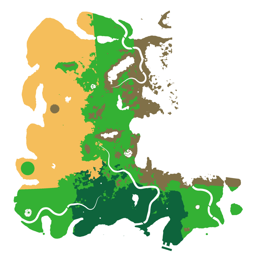 Biome Rust Map: Procedural Map, Size: 5000, Seed: 1939060207