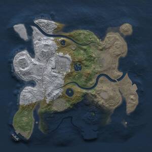 Thumbnail Rust Map: Procedural Map, Size: 2800, Seed: 1817683471, 11 Monuments