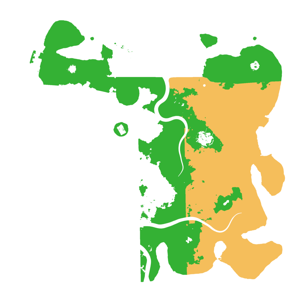 Biome Rust Map: Procedural Map, Size: 3500, Seed: 532082223