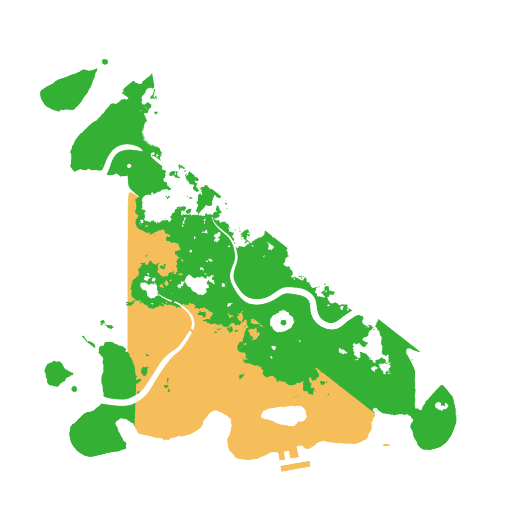 Biome Rust Map: Procedural Map, Size: 3500, Seed: 66889