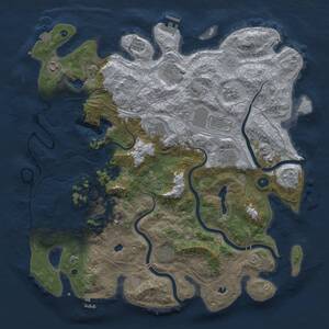 Thumbnail Rust Map: Procedural Map, Size: 4500, Seed: 781940215, 15 Monuments