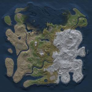 Thumbnail Rust Map: Procedural Map, Size: 4250, Seed: 1866343704, 17 Monuments