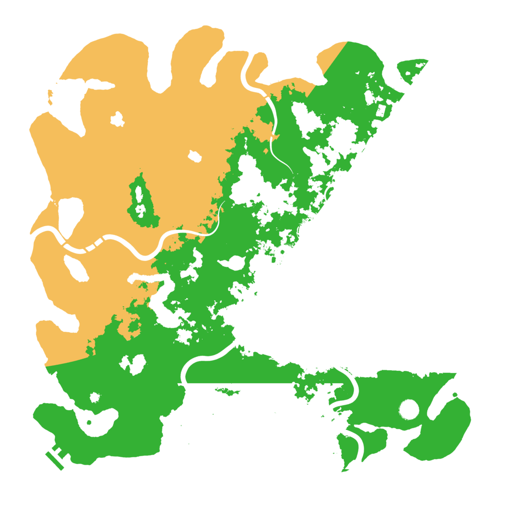 Biome Rust Map: Procedural Map, Size: 4500, Seed: 637542