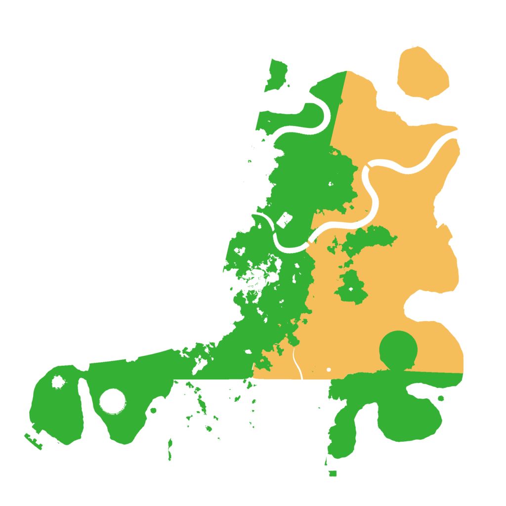 Biome Rust Map: Procedural Map, Size: 3500, Seed: 65233