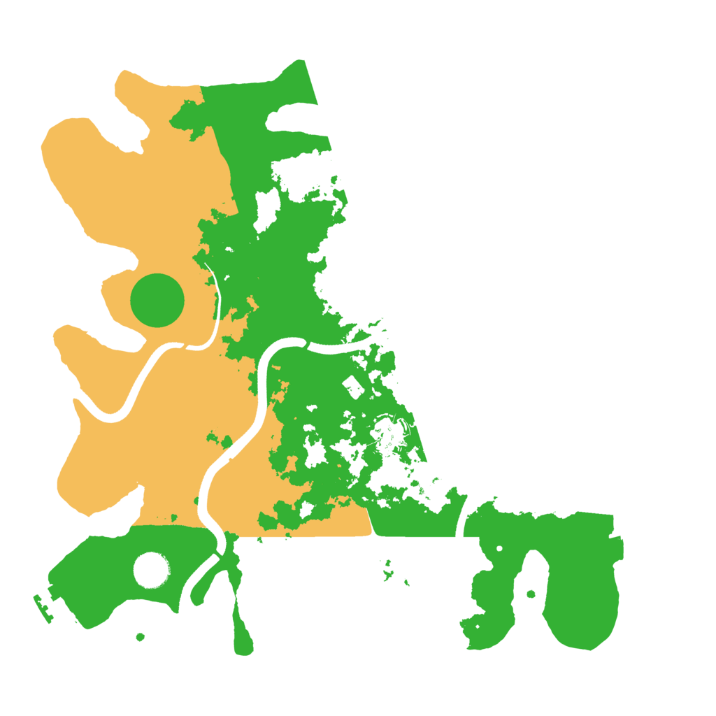 Biome Rust Map: Procedural Map, Size: 3500, Seed: 98576145