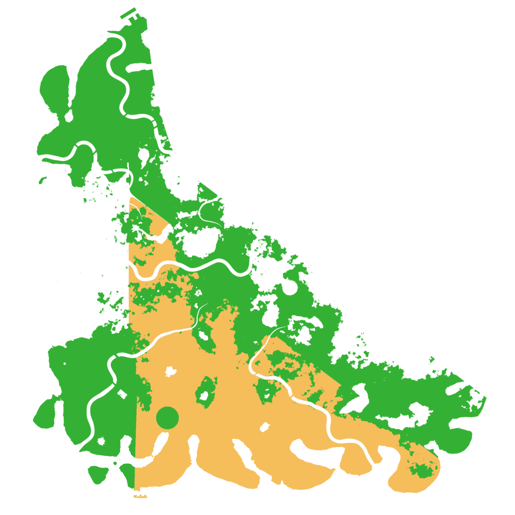 Biome Rust Map: Procedural Map, Size: 6000, Seed: 5264743