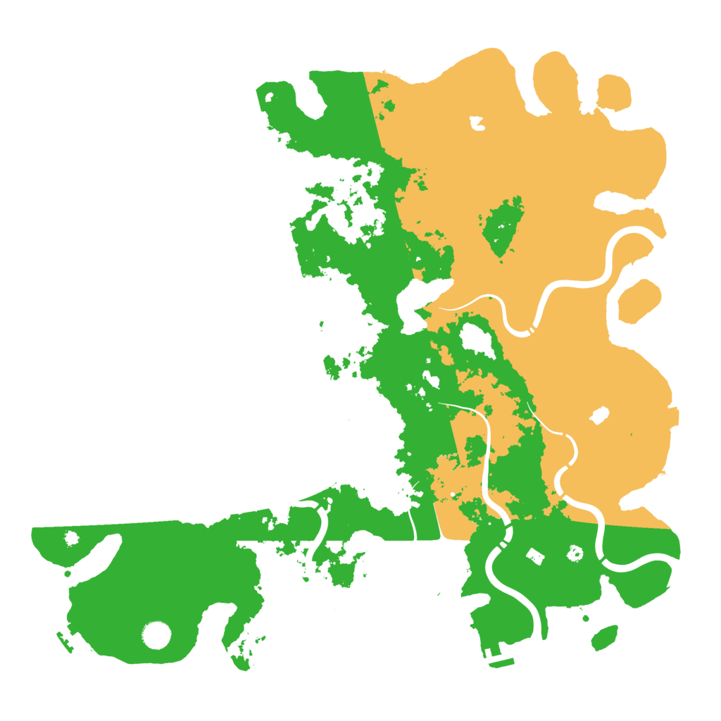 Biome Rust Map: Procedural Map, Size: 4500, Seed: 768555704