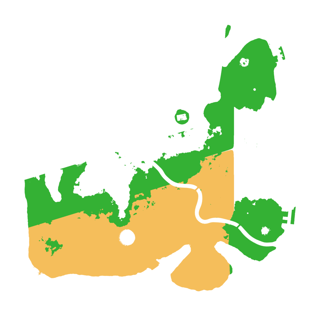 Biome Rust Map: Procedural Map, Size: 3500, Seed: 66355190