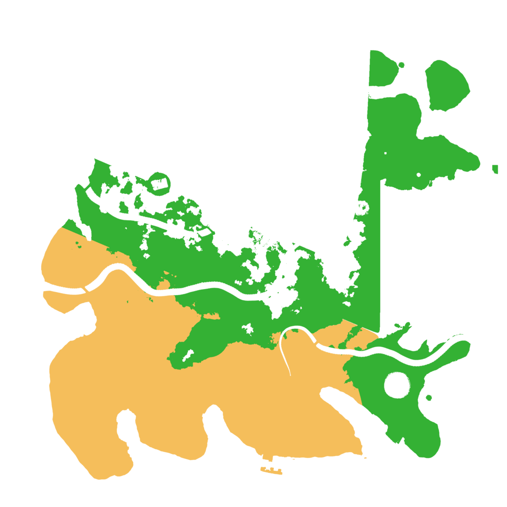 Biome Rust Map: Procedural Map, Size: 3500, Seed: 888478371