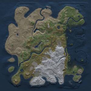 Thumbnail Rust Map: Procedural Map, Size: 4250, Seed: 1590447004, 16 Monuments
