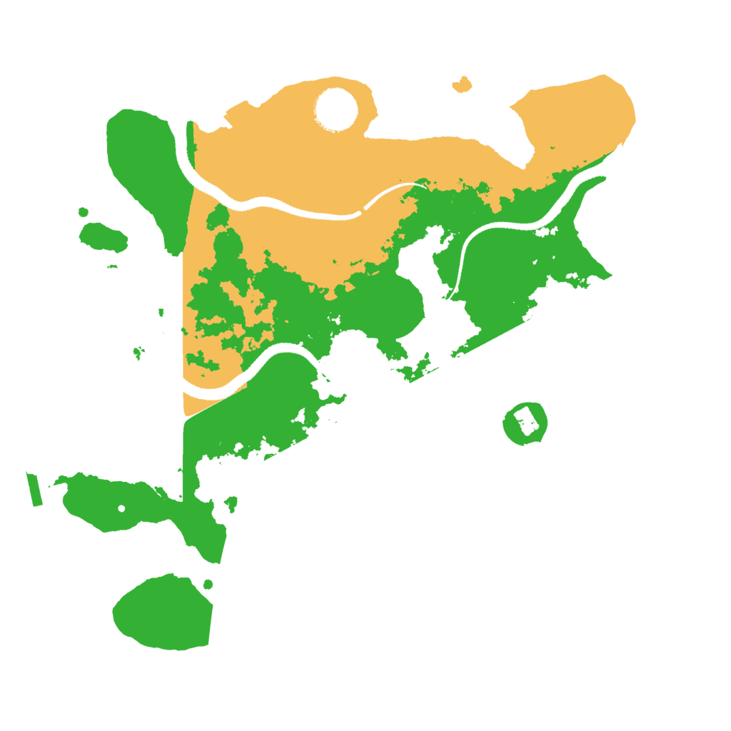Biome Rust Map: Procedural Map, Size: 3000, Seed: 205