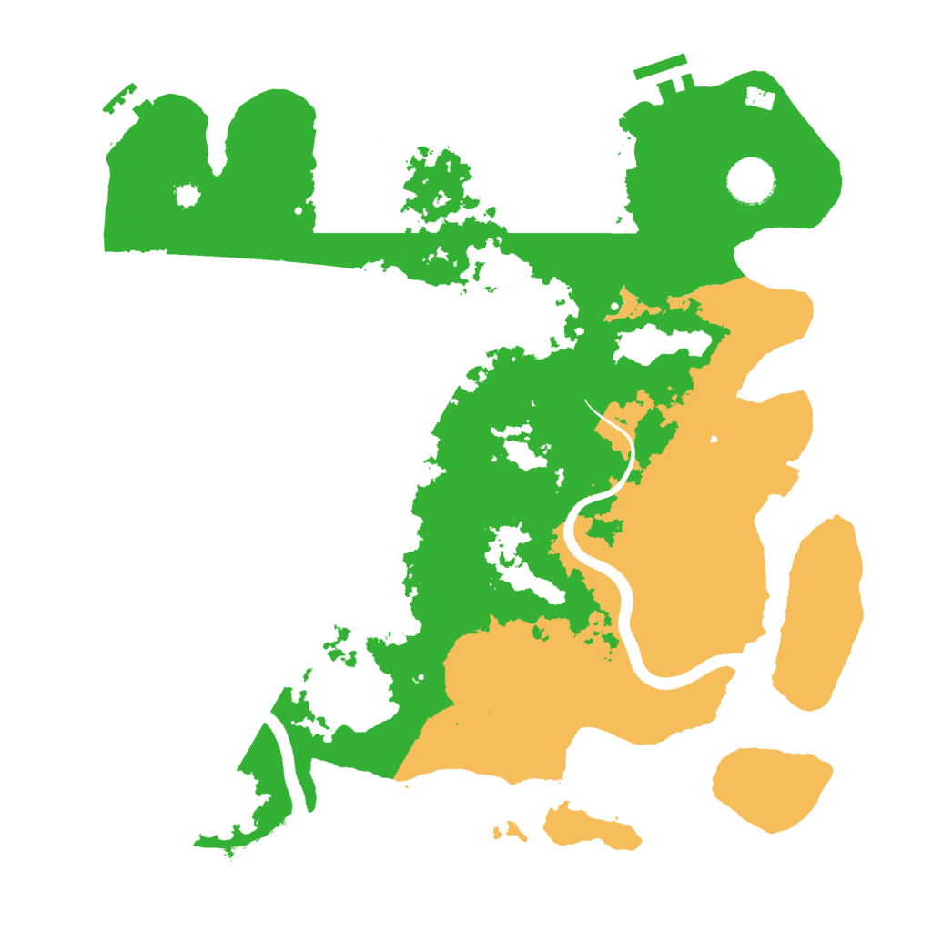 Biome Rust Map: Procedural Map, Size: 3500, Seed: 183651260
