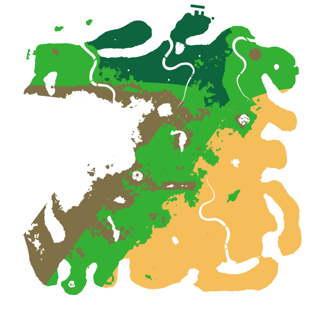 Biome Rust Map: Procedural Map, Size: 4500, Seed: 187493218
