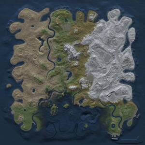 Thumbnail Rust Map: Procedural Map, Size: 5000, Seed: 32456, 17 Monuments