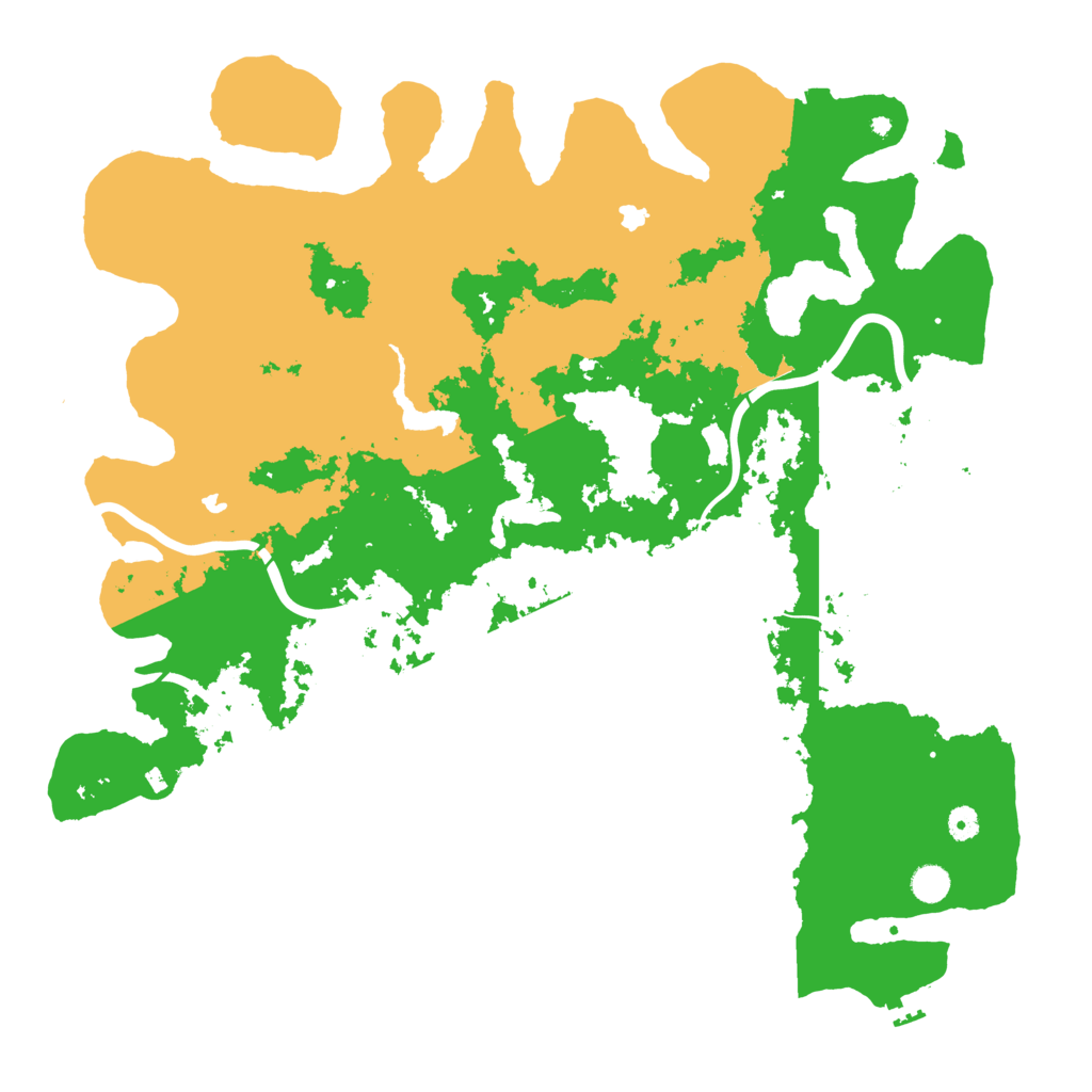 Biome Rust Map: Procedural Map, Size: 5000, Seed: 19506108