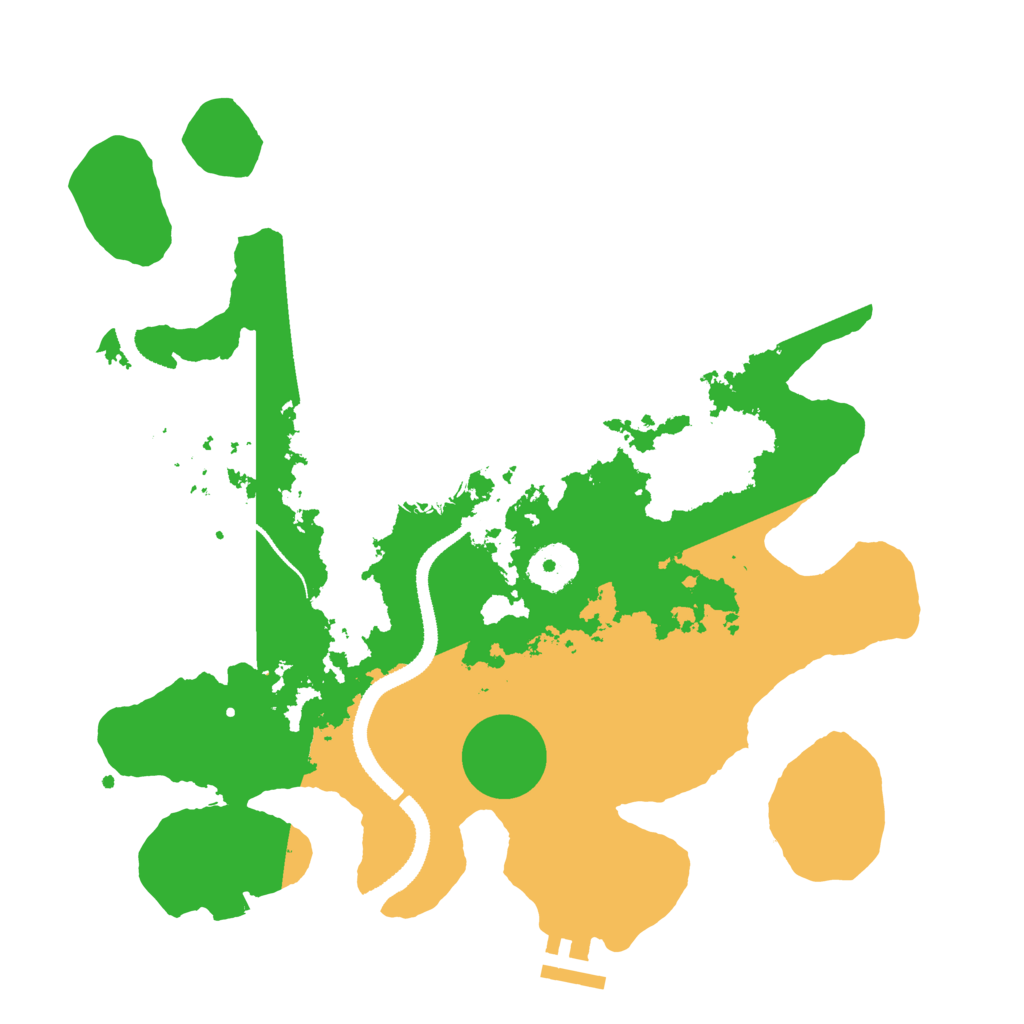 Biome Rust Map: Procedural Map, Size: 3200, Seed: 536446055