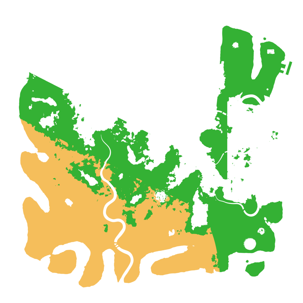 Biome Rust Map: Procedural Map, Size: 4500, Seed: 490385529
