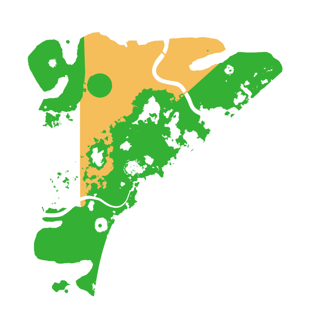 Biome Rust Map: Procedural Map, Size: 3500, Seed: 1588458661
