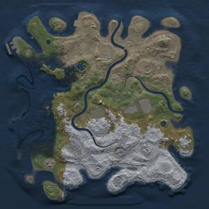 Thumbnail Rust Map: Procedural Map, Size: 3750, Seed: 244111668, 15 Monuments