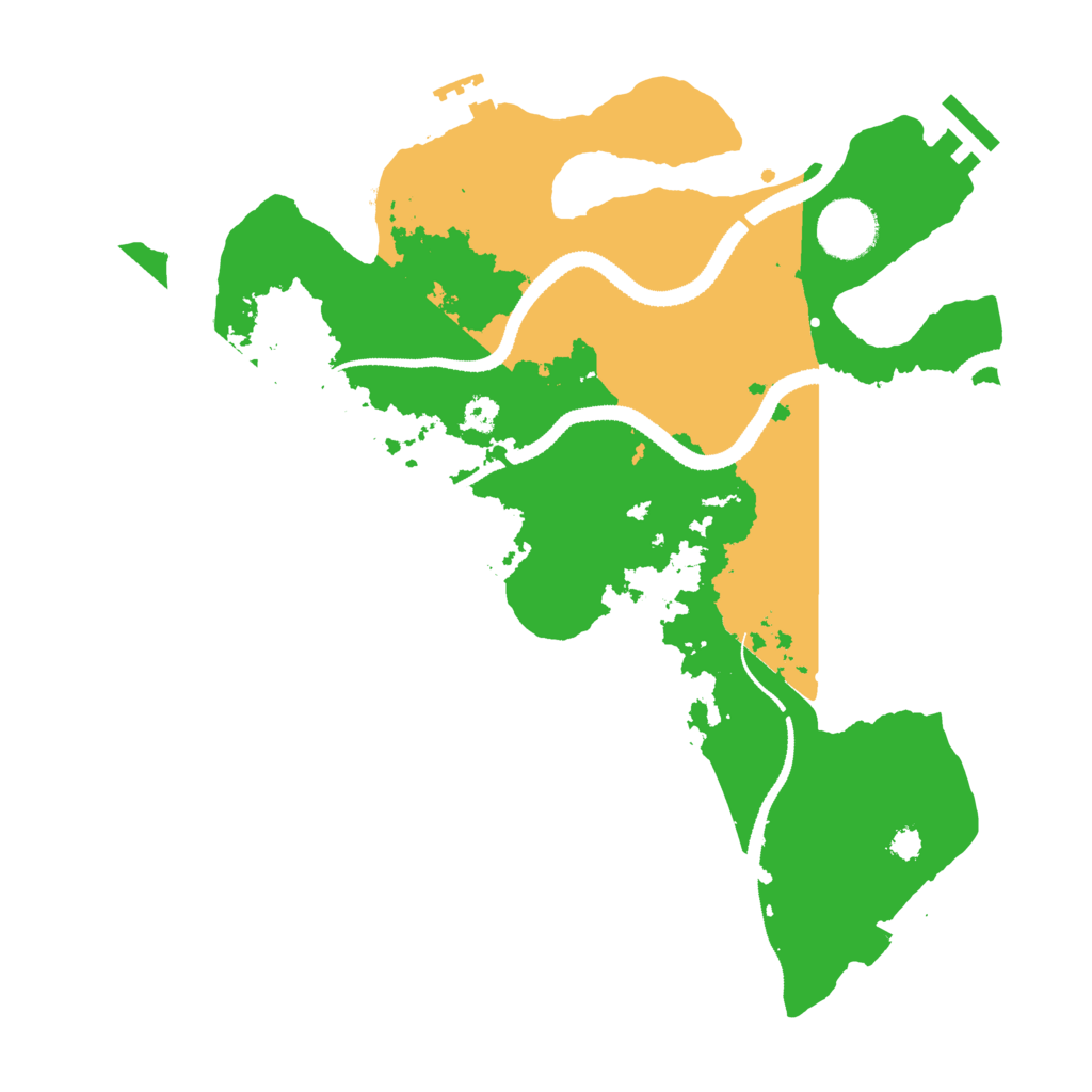 Biome Rust Map: Procedural Map, Size: 3200, Seed: 478991625