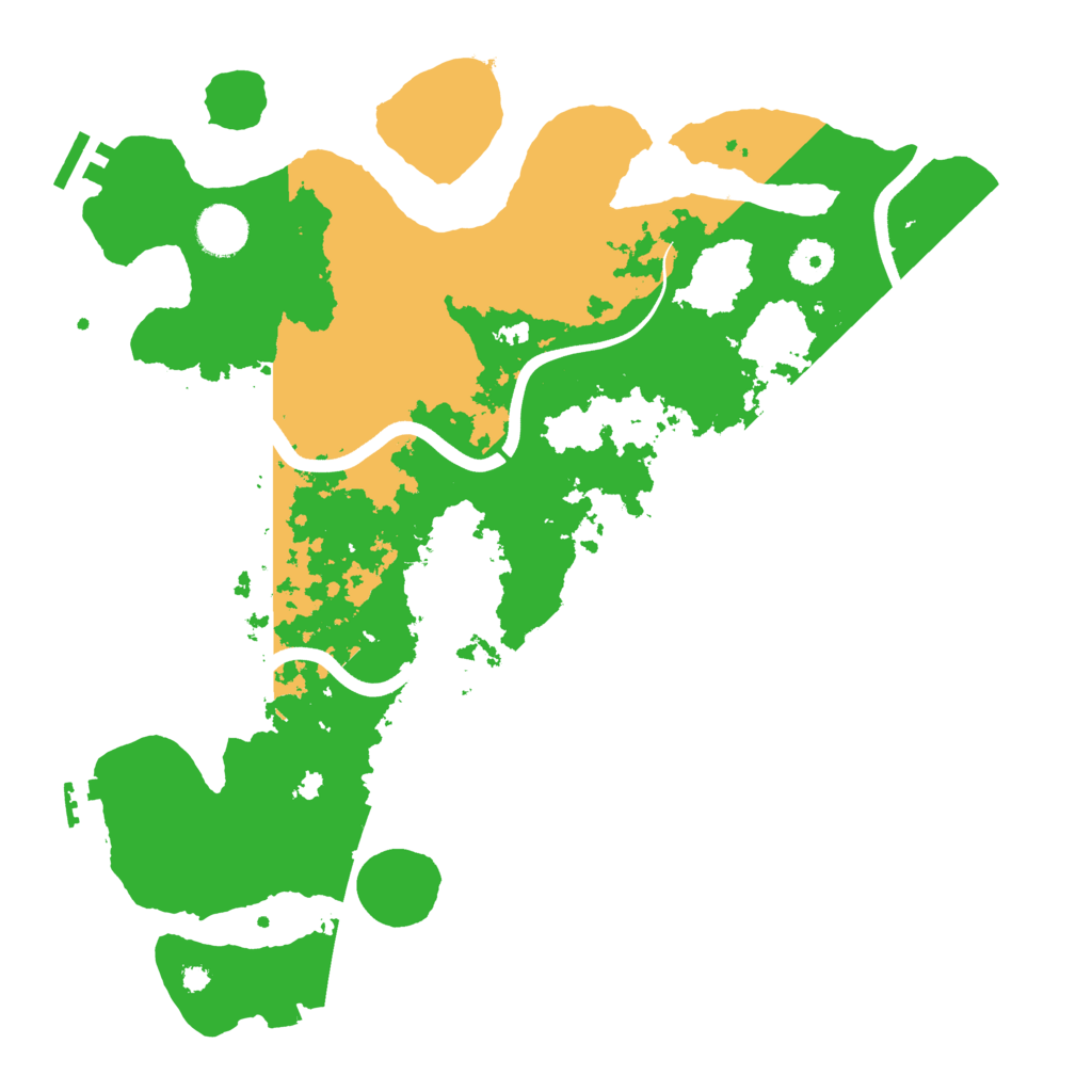 Biome Rust Map: Procedural Map, Size: 3700, Seed: 445904857