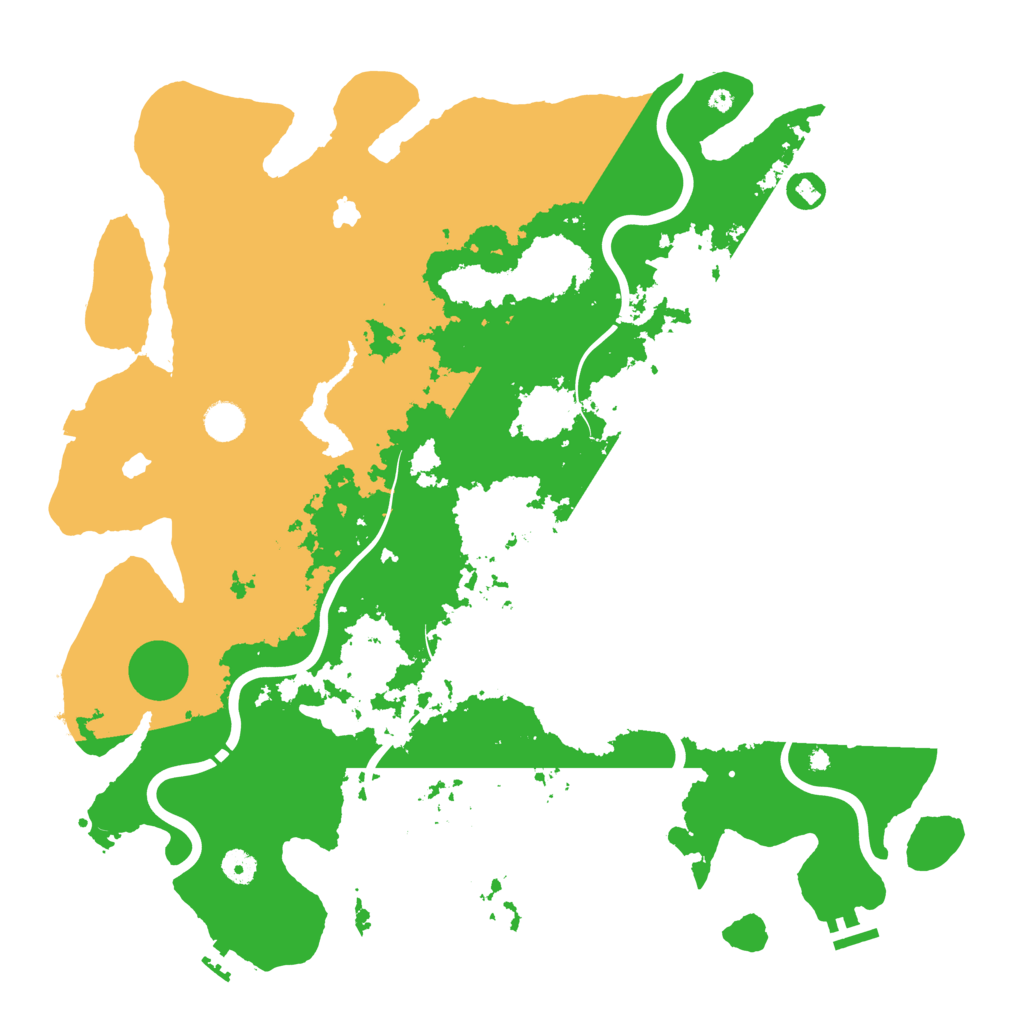 Biome Rust Map: Procedural Map, Size: 4500, Seed: 548412881