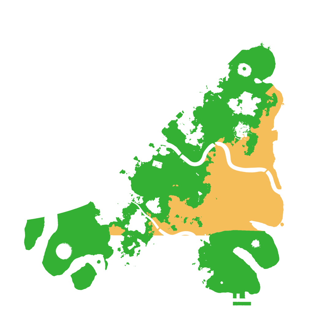 Biome Rust Map: Procedural Map, Size: 3500, Seed: 74829476