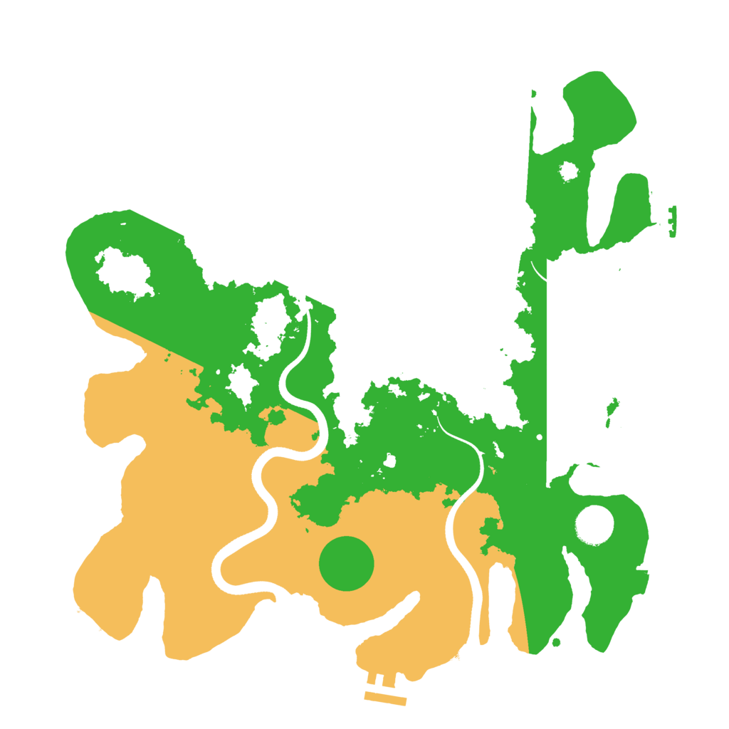 Biome Rust Map: Procedural Map, Size: 3500, Seed: 376557308