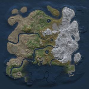Thumbnail Rust Map: Procedural Map, Size: 3500, Seed: 85747, 14 Monuments
