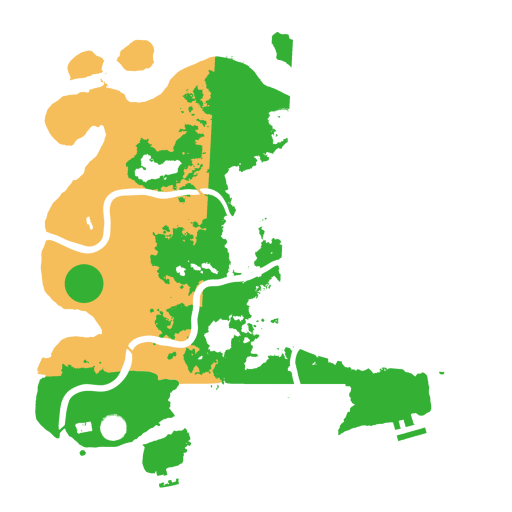 Biome Rust Map: Procedural Map, Size: 3500, Seed: 85747