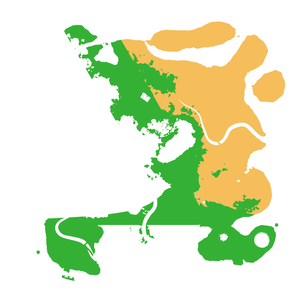 Biome Rust Map: Procedural Map, Size: 3500, Seed: 83366195