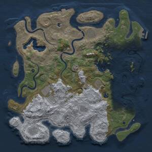 Thumbnail Rust Map: Procedural Map, Size: 4250, Seed: 1439123707, 16 Monuments