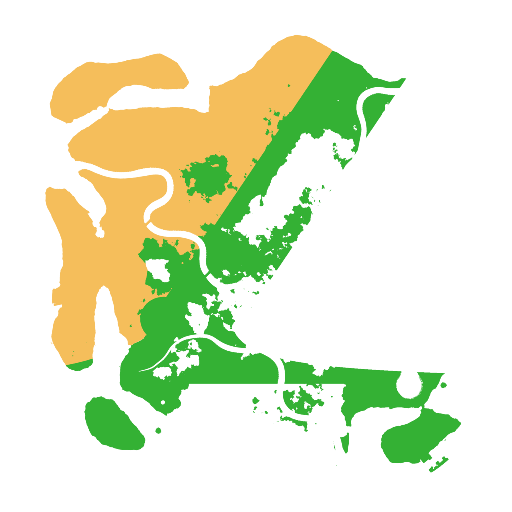 Biome Rust Map: Procedural Map, Size: 3500, Seed: 275952408