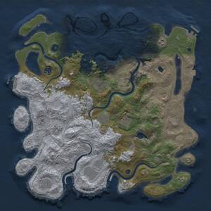 Thumbnail Rust Map: Procedural Map, Size: 4250, Seed: 1469371315, 16 Monuments