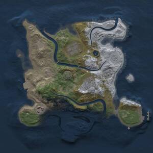Thumbnail Rust Map: Procedural Map, Size: 2750, Seed: 4363525, 10 Monuments