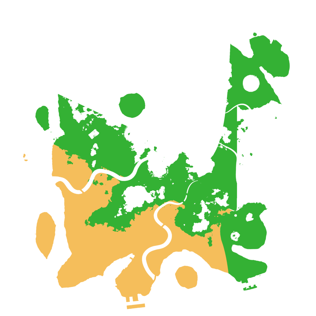 Biome Rust Map: Procedural Map, Size: 3500, Seed: 1243412892