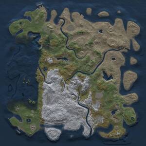 Thumbnail Rust Map: Procedural Map, Size: 5000, Seed: 219089708, 16 Monuments