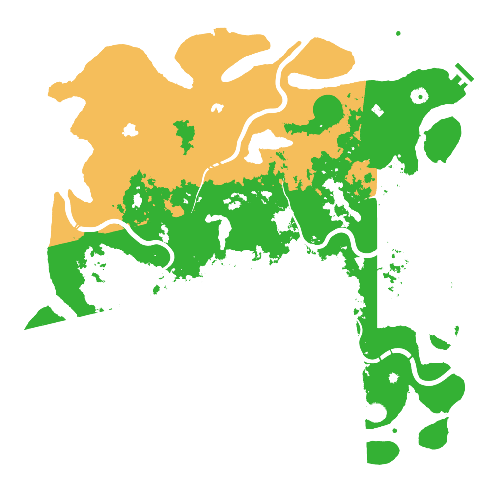 Biome Rust Map: Procedural Map, Size: 4500, Seed: 651821147