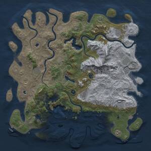 Thumbnail Rust Map: Procedural Map, Size: 5000, Seed: 796687404, 17 Monuments