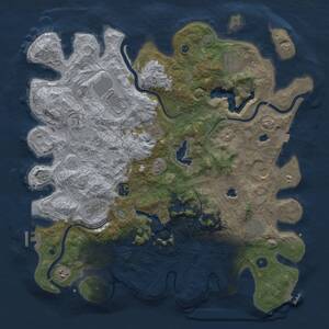 Thumbnail Rust Map: Procedural Map, Size: 4500, Seed: 1097094385, 16 Monuments